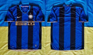 ● Rare Fc Inter Milan Italy 2008/2009 Home Shirt Nike Size Men Adult M ●