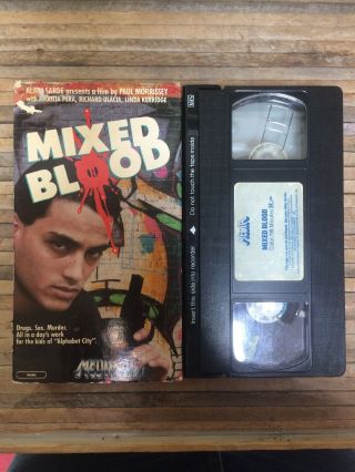 Mixed Blood Rare & Oop Action Drama Media Home Video Release Vhs