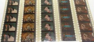 101 DALMATIONS - 5 RARE 5 FILM CELL STRIPS = 25 FILM CELLS 3