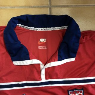 Rare Vtg 90s 1998 Nike US Soccer Away Jersey Shirt Team USA World Cup L Futbol 3