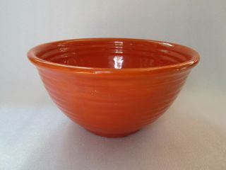 Rare Vintage Bauer Pottery Ringware Orange 9 Nesting Bowl 11 "