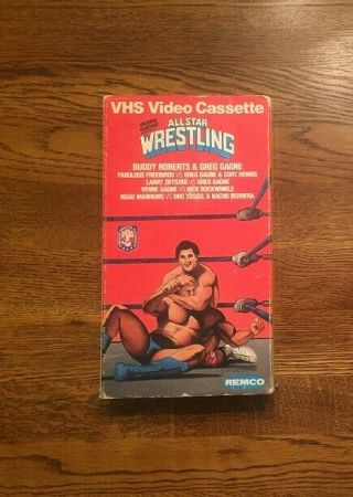 Vhs - Rare - Verne Gagne Presents All Star Wrestling - Awa - 1986