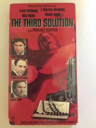 The Third Solution Treat Williams D.  Aiello Vhs Rare 1st Edition 1990 Rca