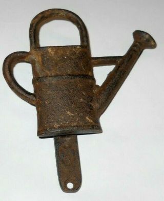Vintage/antique Cast Iron Watering Can Door Knocker,  Rare
