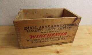 Vintage Winchester Small Arms Advertising Ammunition Box Rare 20 Ga.  2 1/2 "