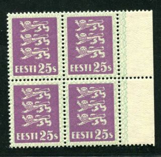 Estonia 1929 Mi 81 Mnhog Very Rare Thin Paper