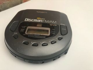 Rare Vintage Sony Walkman Discman D - T101 Portable Cd Player With Am/fm Read