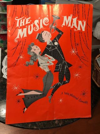 Rare The Music Man,  Souvenir Theatre Program,  1957 - 60,  Broadway Musical Comedy