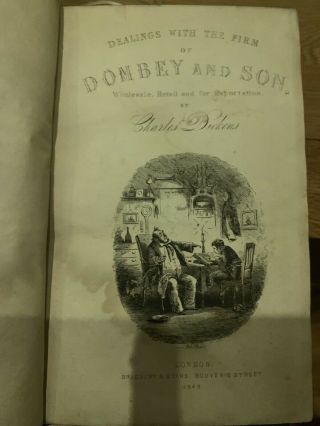 Rare First Edition Charles Dickens Dombey And Son 1848