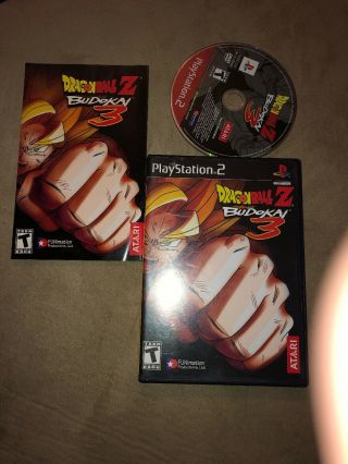 Dragon Ball Z Budokai 3 Playstation 2 Ps2 Video Game Complete Black Label Rare