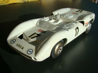 Very Rare German Made Faller Lola T3 Spider Slot Car In 1:24 White Rn 17