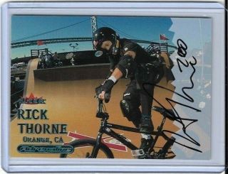 Rare 2000 Fleer Adrenaline Rick Thorne Autograph Card Bmx