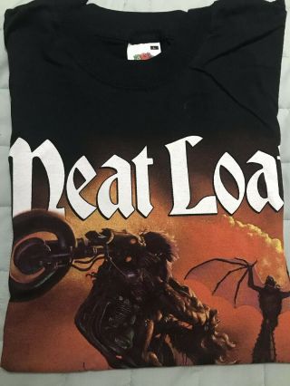 Mega Rare Vintage Meat Loaf 2002 Eutour T - Shirt (size L) Concert Unworn