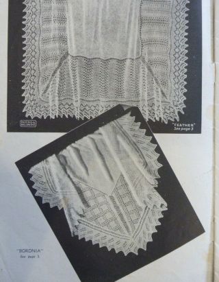 Patons Knitting Pattern Book No.  216 - Shawls & Cot Covers - Rare - Vintage