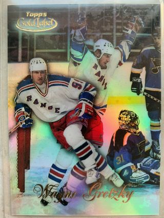 1998 - 99 Topps Gold Label Class 3 Wayne Gretzky 4 York Rangers Rare Card