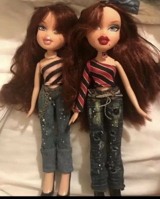 Rare Bratz Doll First Edition Twins Twiinz Twinz Roxi Roxxi Pheobe Phoebe Euc