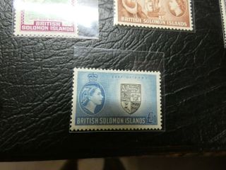 Rare British Solomon Islands1956 Sg82 - Sg96 Full Set Mnh €215 Gem