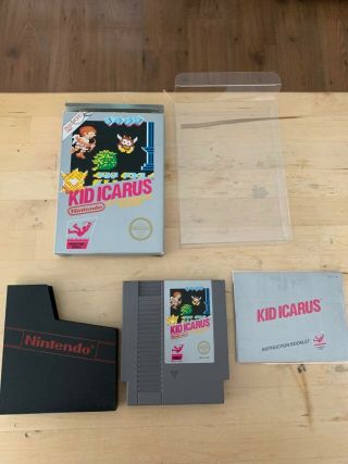 Kid Icarus Nes Complete Cib Rare Nintendo Protector Sleeve Inserts