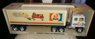 Vintage 1980s Nylint Cadet Gmc 18 Wheeler No.  910 Rare Rath Meat Packing Co.  Ad