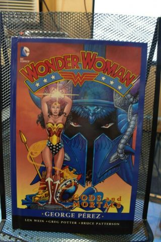 Wonder Woman Gods And Mortals Dc Hardcover Blu Ray & Dvd Combo George Perez Rare