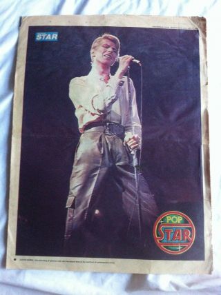 David Bowie Rare Vintage 1978 1980 Live Poster Shropshire Star
