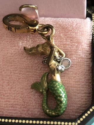 Juicy Couture Rare 2005 Mermaid Charm Will Come With Pink Lined Jc Box 2