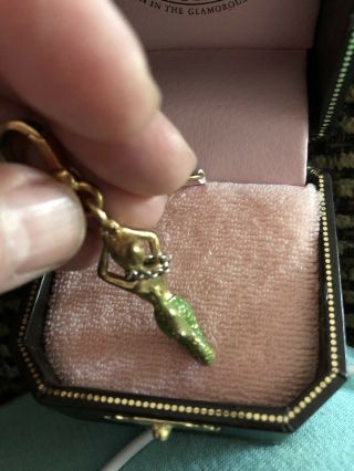 Juicy Couture Rare 2005 Mermaid Charm Will Come With Pink Lined Jc Box 3
