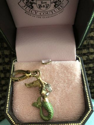 Juicy Couture Rare 2005 Mermaid Charm Will Come With Pink Lined Jc Box 5