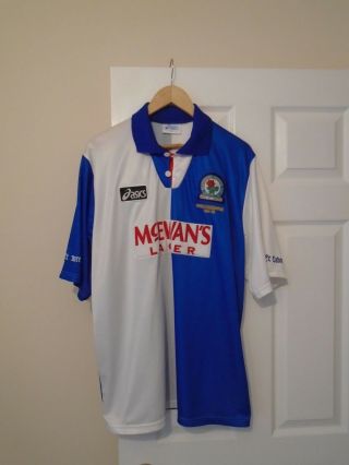Blackburn Rovers Fc Official Asics Premier League Champs 94 - 95 Hme Shirt Xl Rare
