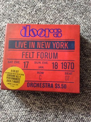 The Doors - Live In York Rare 6cd Boxset Rhino N/mint