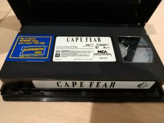 Blockbuster Video Clamshell VHS Cape Fear 1991 Rare Martin Scorcese 3