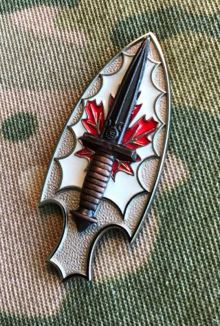 CANADIAN SPECIAL OPERATIONS BASIC QUALIFICATION SKILL BADGE RARE 2