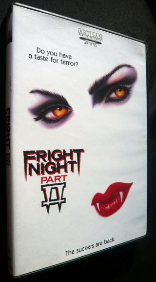 Fright Night Part Ii 2 Dvd (region 1) Rare Oop Cult Classic (artisan)