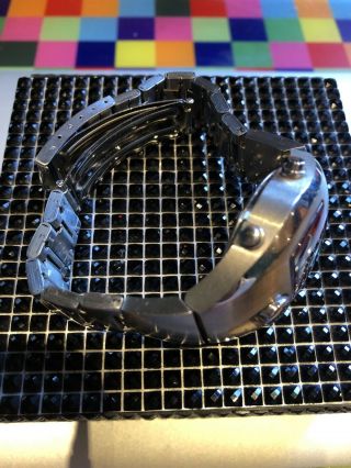 Pulsar Spoon W620 4490 Digital Watch In stainless Steel And Red - Rare 4
