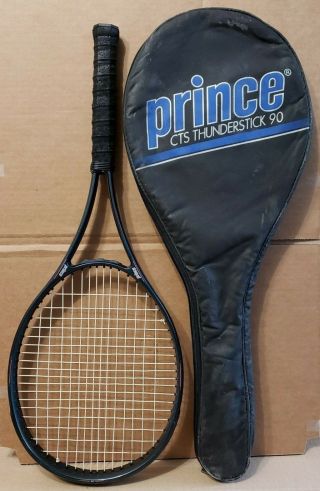 Rare Prince Cts Thunderstick 90 Tennis Racket Grip 4 1/4 Ex