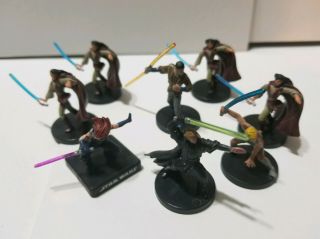 Star Wars Miniatures - Rare Republic Jedi Luke / Mara Jade / Cade Skywalker
