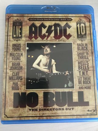 Ac/dc No Bull [ Blu - Ray ] (the Directors Cut) Dvd Rare