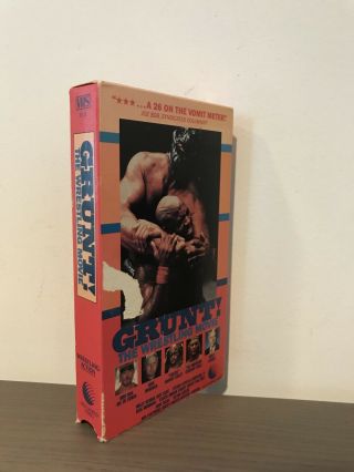 Grunt The Wrestling Movie Rare Wally George American Starship Dick Murdoch Vhs