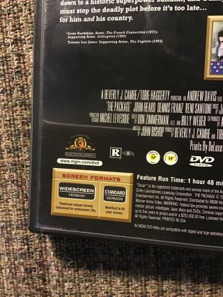 The Package (DVD,  1989),  RARE GENE HACKMAN,  TOMMY LEE JONES DVD 3