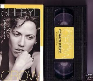 Sheryl Crow My Favorite Mistake Rare Promo Video Vhs Of Cd Usa 1998