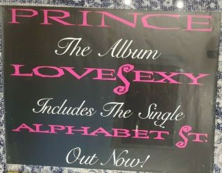 Prince - Lovesexy Album Promotional Poster Rare