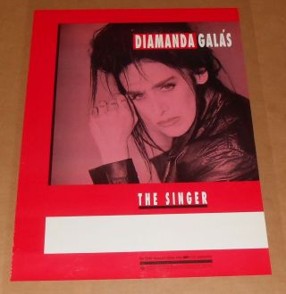 Diamanda Galas The Singer Tour Poster 1992 Promo 24x18 Rare