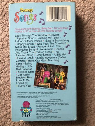 Barney Songs/Joe Scruggs Deep Into The Jungle RARE Blockbuster Rental VHS 3