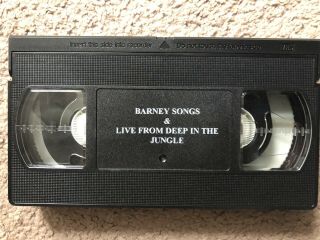 Barney Songs/Joe Scruggs Deep Into The Jungle RARE Blockbuster Rental VHS 4