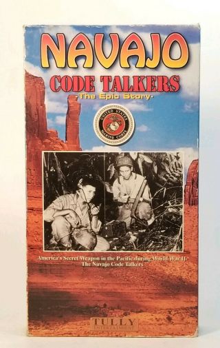 Navajo Code Talkers - The Epic Story (vhs 1995) Vg,  Rare Documentary