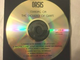 Oasis Very Rare Australian Promo Only Standing On The Shoulder Of Giants Cd