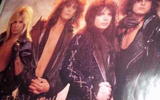 Motley Crue 3120 In Leather A Very Rare And Licensed 1987 Poster 22 1/2 " X 34 "