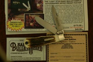Rare 1/5000 Remington Umc Usa Stag Baby Bullet Knife 1994 R1176 (5801)