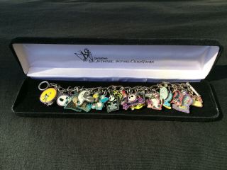 Rare - 1993 Limited Edition Nightmare Before Christmas 32 Charm Bracelet