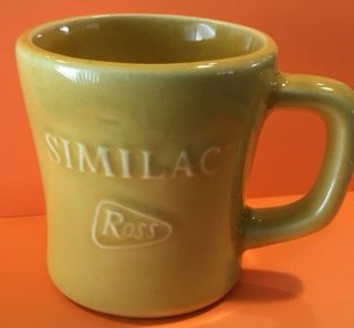 Rare Vintage Mccoy Pottery Similac Ross Yellow Coffee Tea Cup Mug Beauty